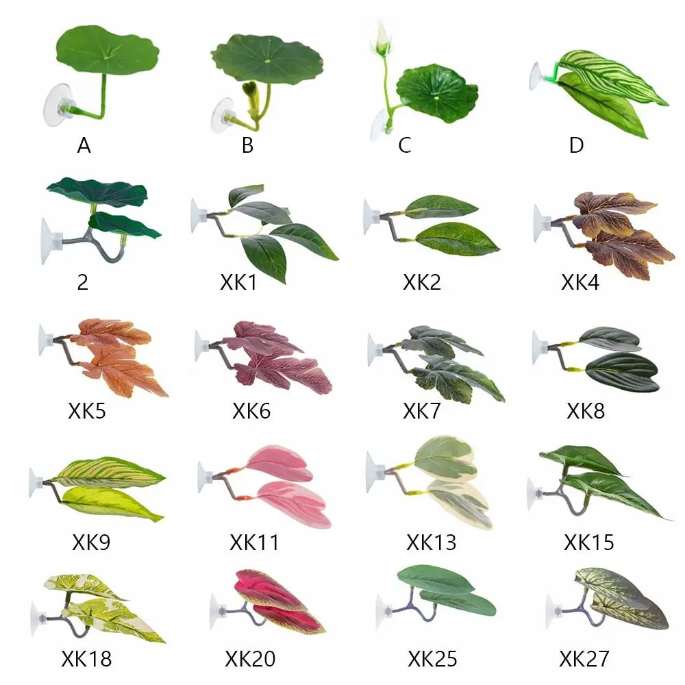 Plastic Betta Fish Rest Leaf Simulated Lotus - ProPawPet.com