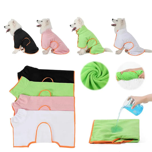 Pet Dog Bath Towel Dog Bathrobe Absorbent - ProPawPet.com