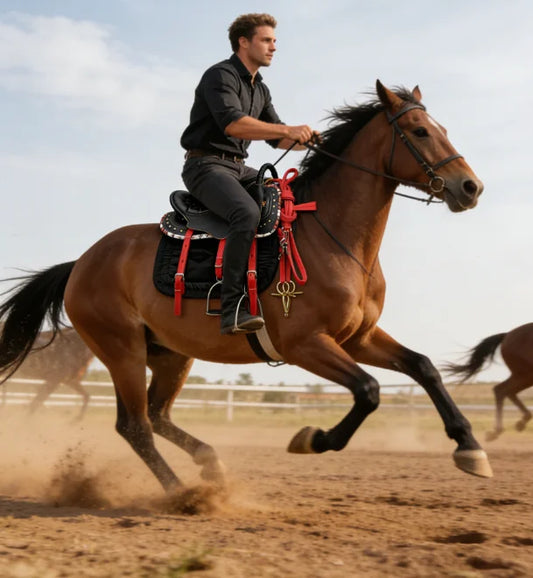 Premium Thickened Western Horse Saddle Pure - ProPawPet.com