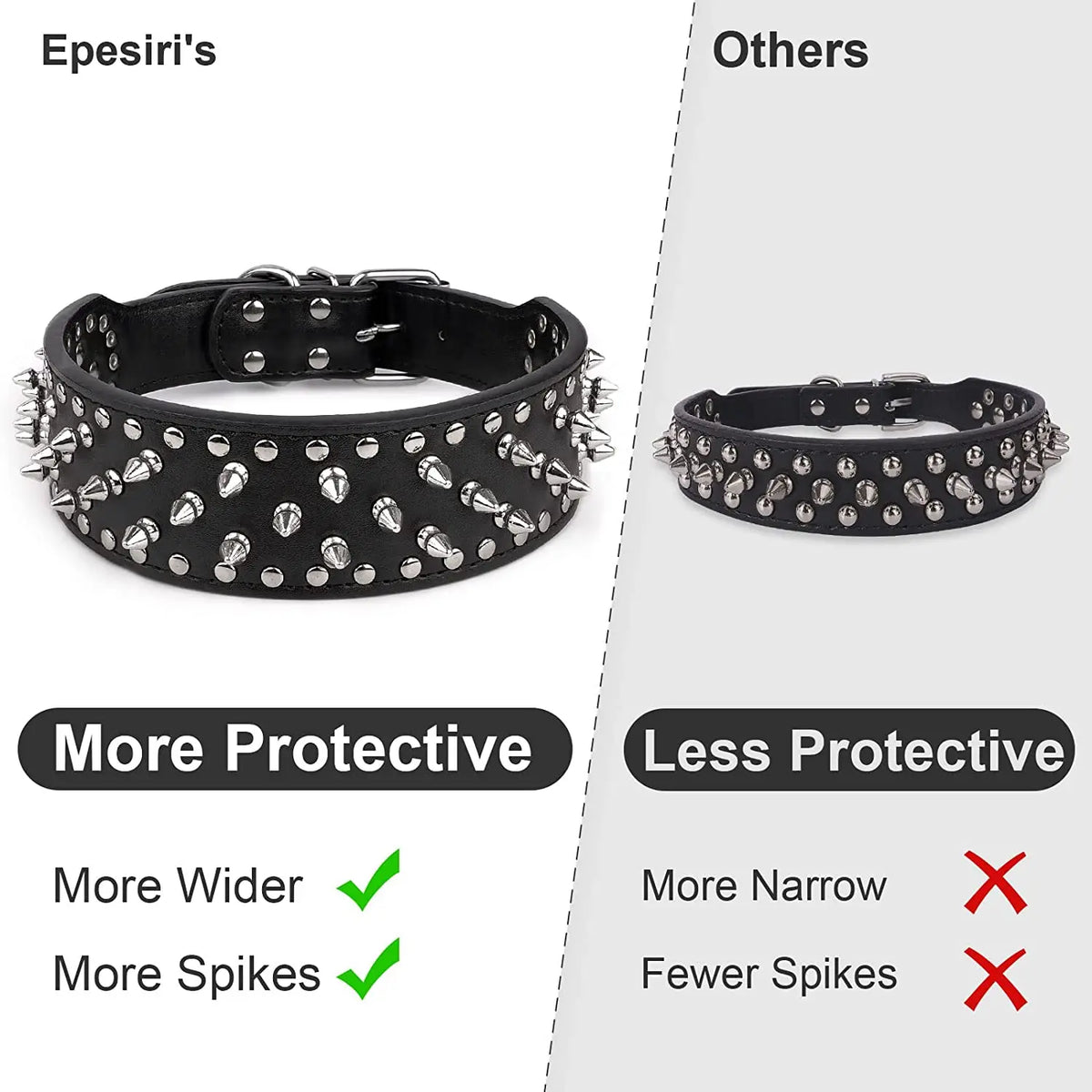 Spiked large dog collar For Medium Large - ProPawPet.com