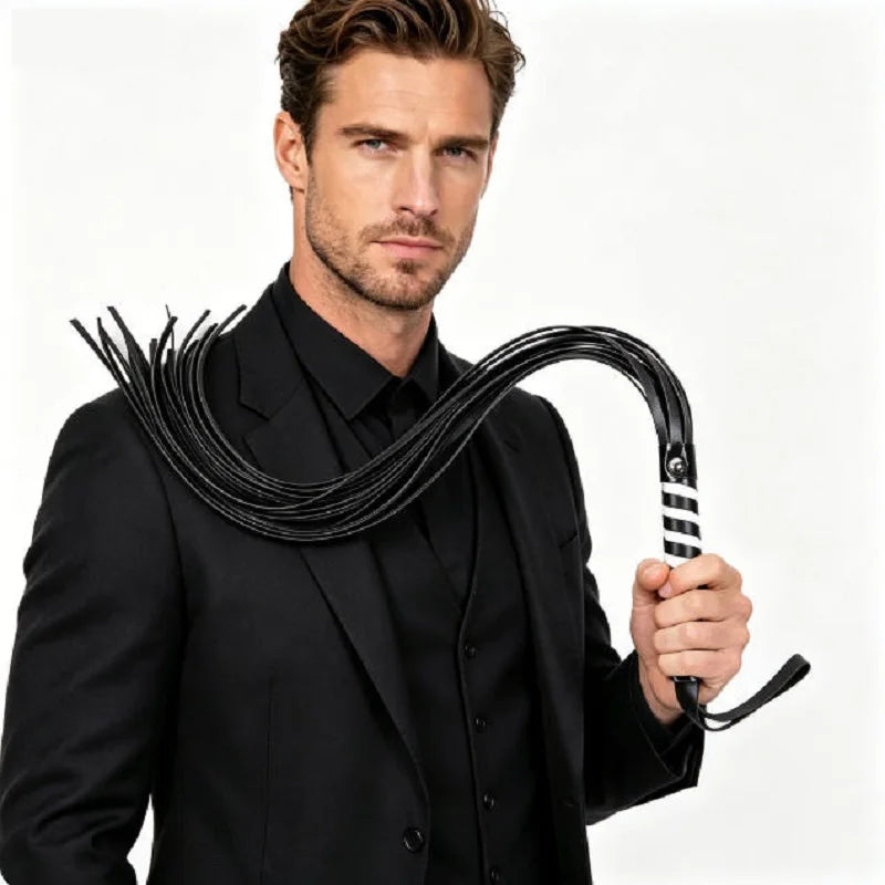 70cm Rivet Inlay Handle Leather Tassels - ProPawPet.com