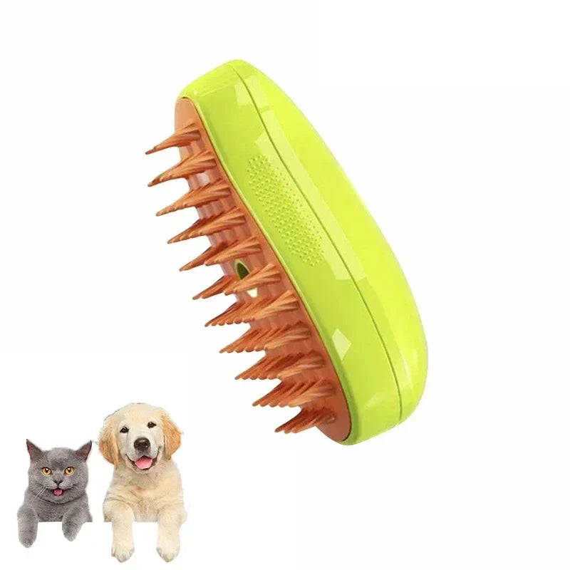 3 in 1 Pet Steam Brush Electric Sprayer Comb - ProPawPet.com