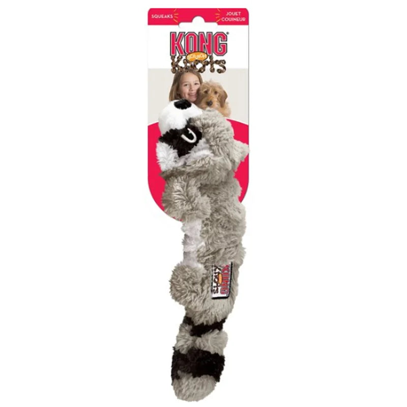 KONG Scrunch Knots Raccoon Dog Toy - ProPawPet.com