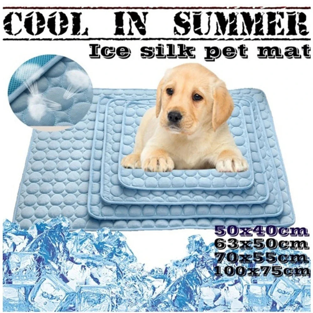 5 sizes Cold Bed Cool Ice Silk - ProPawPet.com