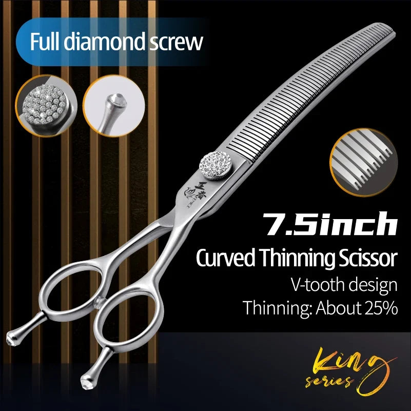 Fenice 7.0 7.5 Inch Professional Dog Grooming Shears Curved – Dog Supplies