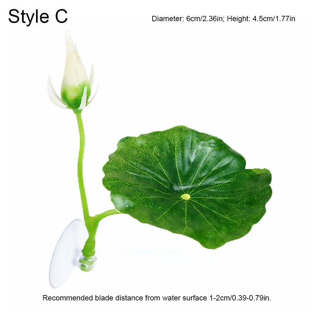 Plastic Betta Fish Rest Leaf Simulated Lotus - ProPawPet.com