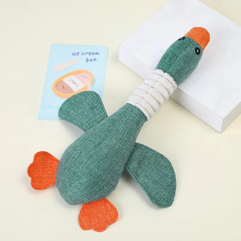Dog Plush Doll Squeaky Toy Bite Resistant - ProPawPet.com