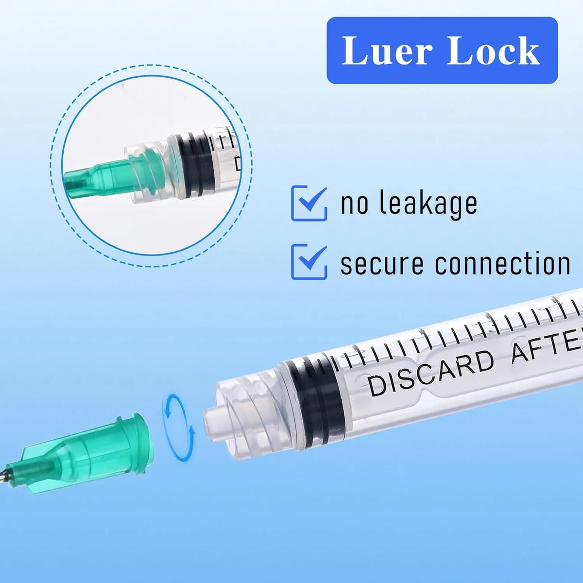 3ml Luer Lock Plastic Syringe Without - ProPawPet.com