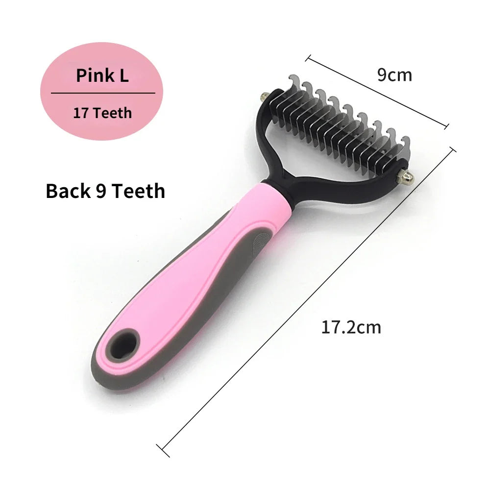 Professional Pet Deshedding Brush Dog Hair Remover Fur Knot – Dog Supplies