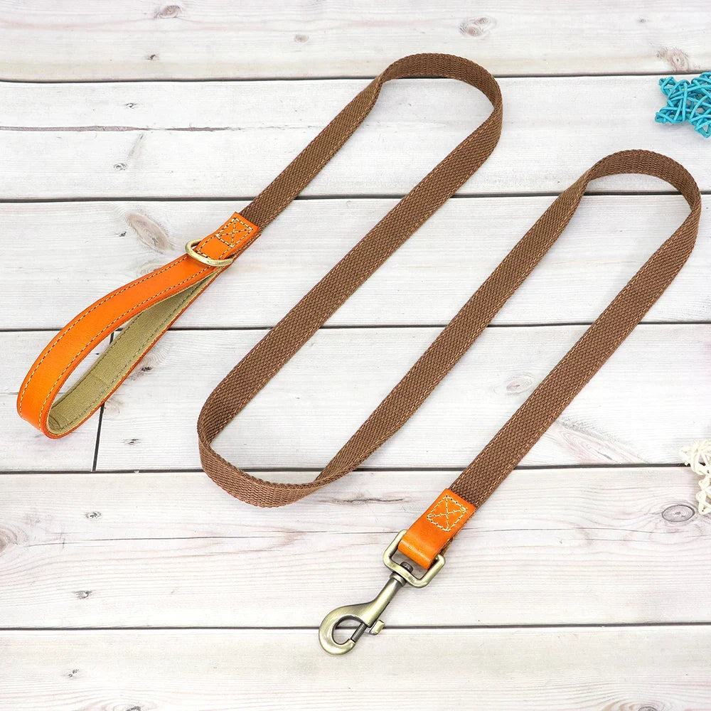 Nylon Custom Dog Puppy Collar Leash Set - ProPawPet.com