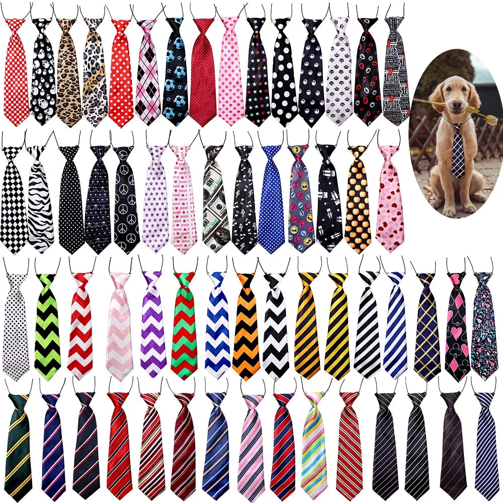 30/50pcs Large Dog Neckties Adjustable - ProPawPet.com
