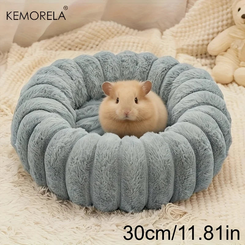 Plush Round Pet Bed Washable Soft Nest for - ProPawPet.com