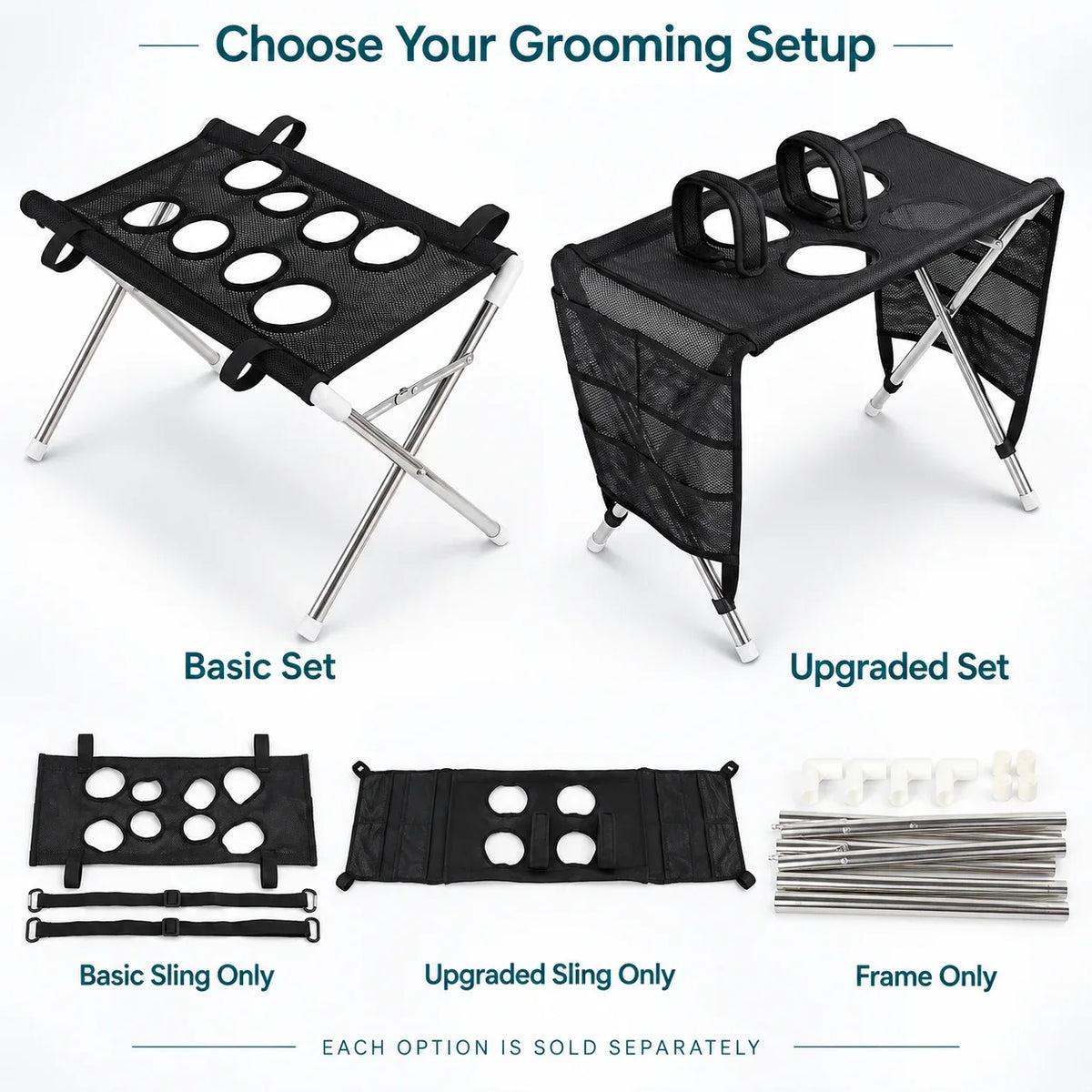 Pet Grooming Hammock Table Foldable Stand - ProPawPet.com