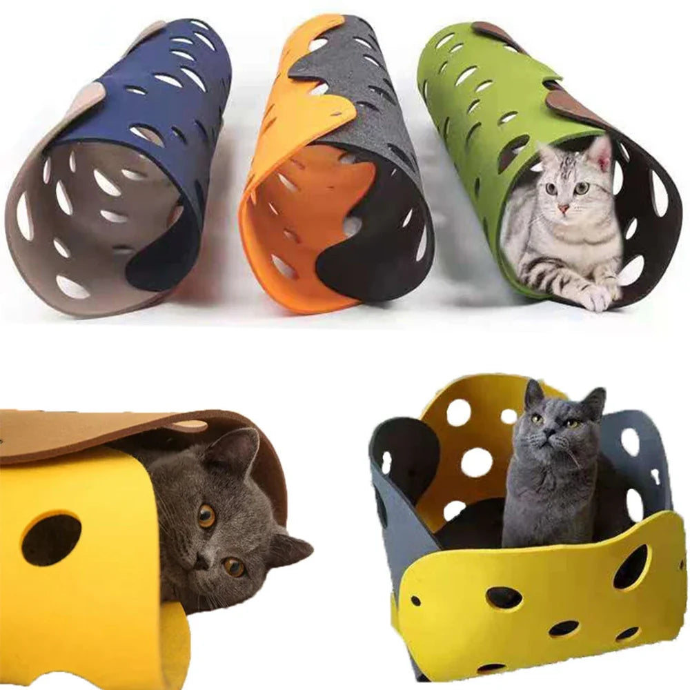 Splicing Cat Toy Felt Pom Nest Deformable - ProPawPet.com
