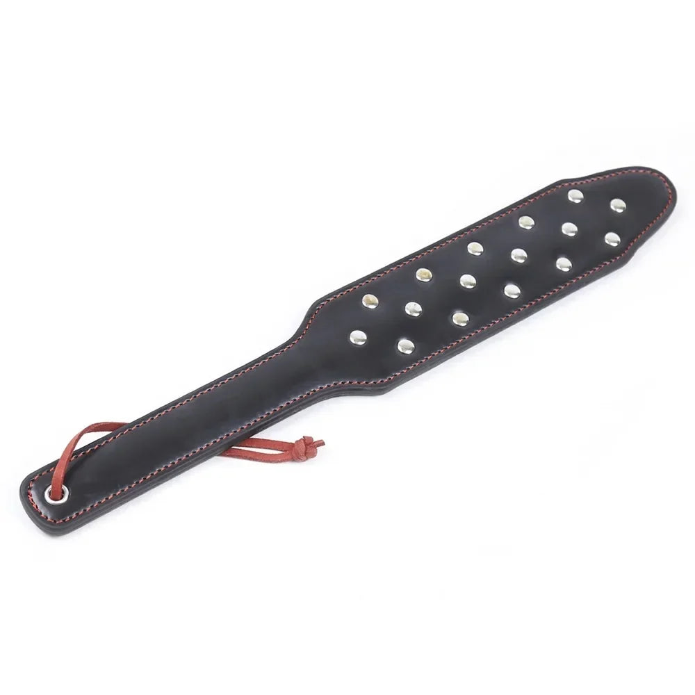 Spanking Paddles Horse Whip with Handle PU Leather Equestrian – 2 Colors