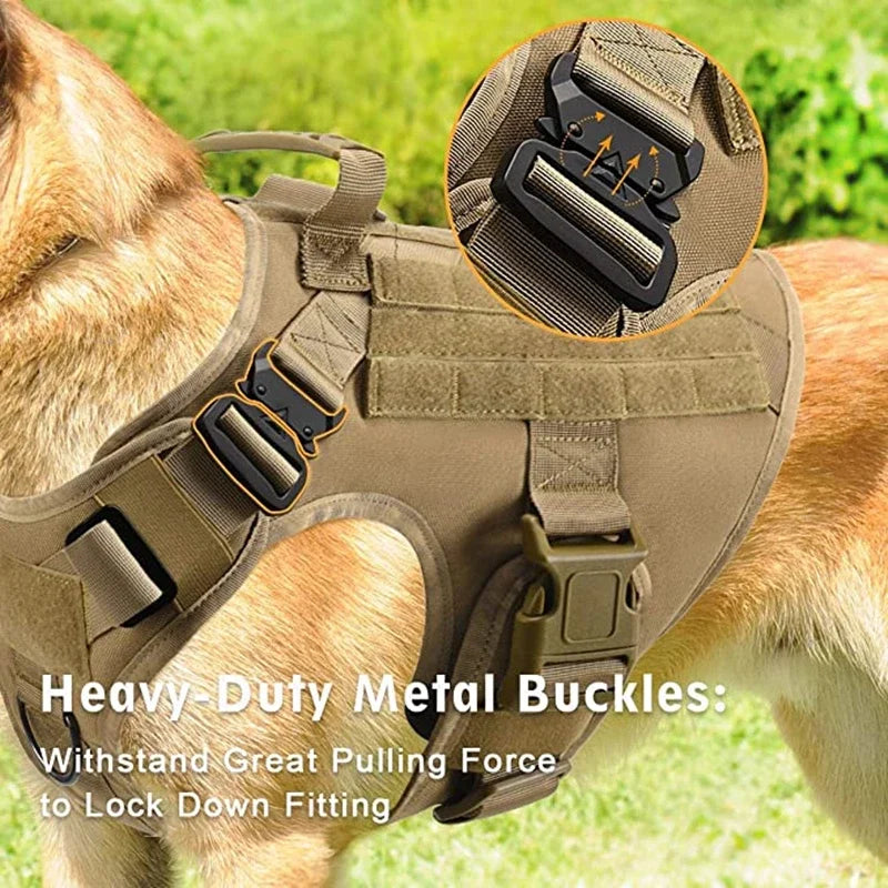 Tactical Dog Harness, Adjustable No-Pull - ProPawPet.com