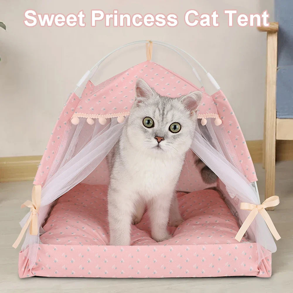 Foldable Pet Cat Tent Bed Four Seasons - ProPawPet.com