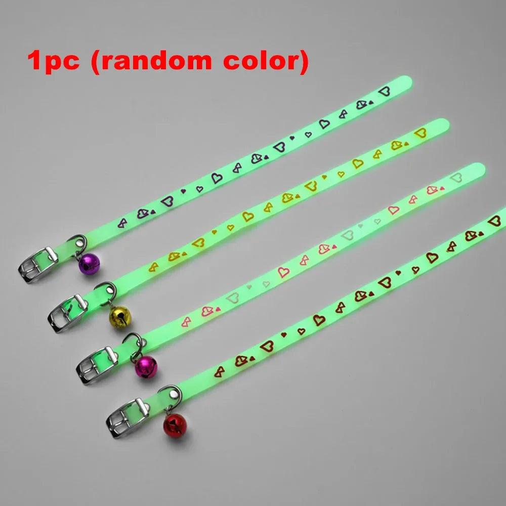 Glowing Cat Dog Collars with Bell Light up - ProPawPet.com