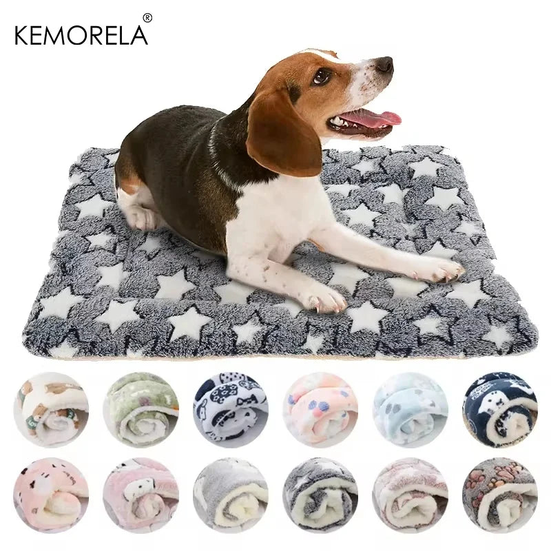 KEMORELA Flannel Pet Sleeping Mat Dog Bed - ProPawPet.com