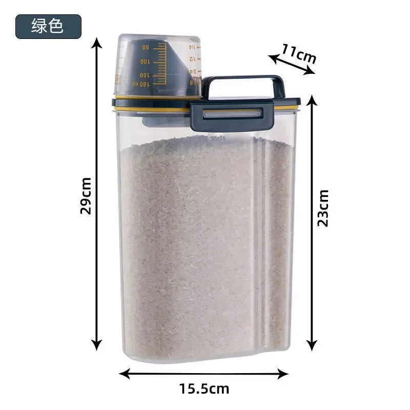 Cat & Dog Food Storage Container Sealed Moisture Proof Plastic – Cat Supplies