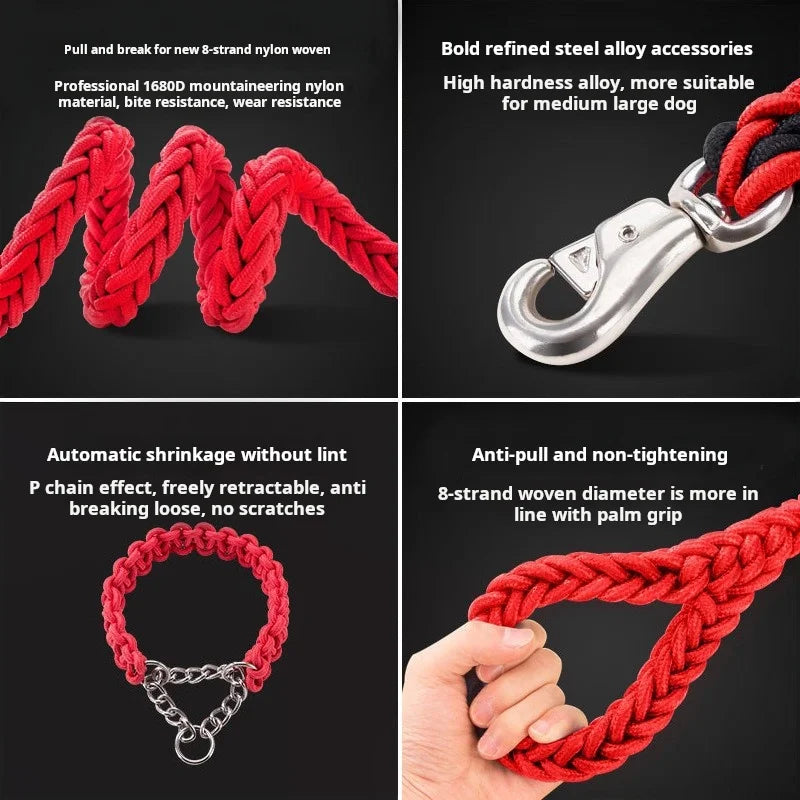 Comfort-Strong 5-Foot Braided Dog Leash: - ProPawPet.com