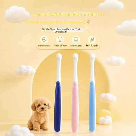 Round Head Toothbrush For Dog Remove Bad - ProPawPet.com