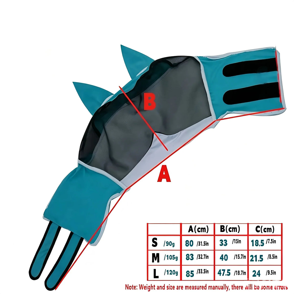 Horse Fly Mask with Ears, Anti-UV Breathable - ProPawPet.com