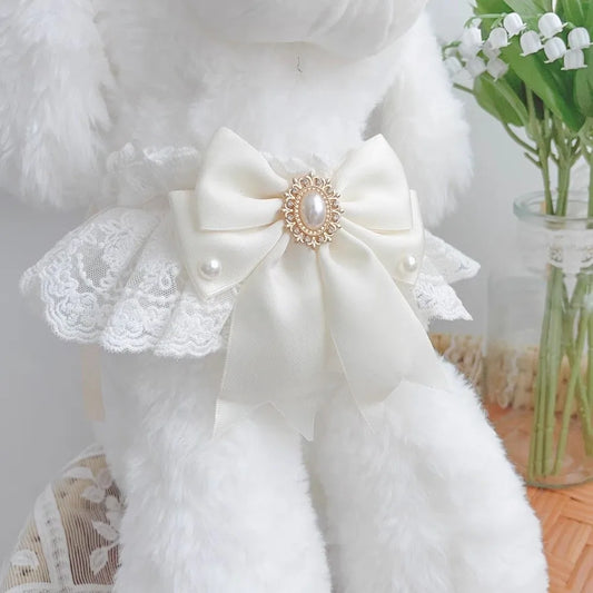 Fashion Adjustable Cat Lace Bow Bib - ProPawPet.com