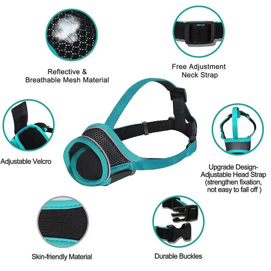 Dog Muzzle Breathable Drinkable Mesh Muzzle - ProPawPet.com