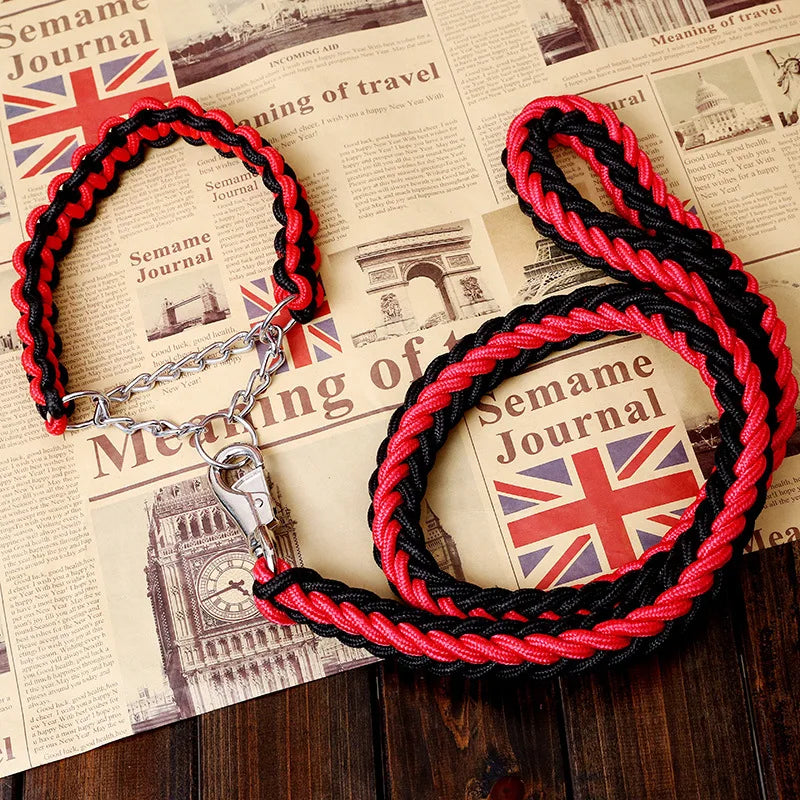 Double Strand Rope Large Dog Leashes Metal P - ProPawPet.com