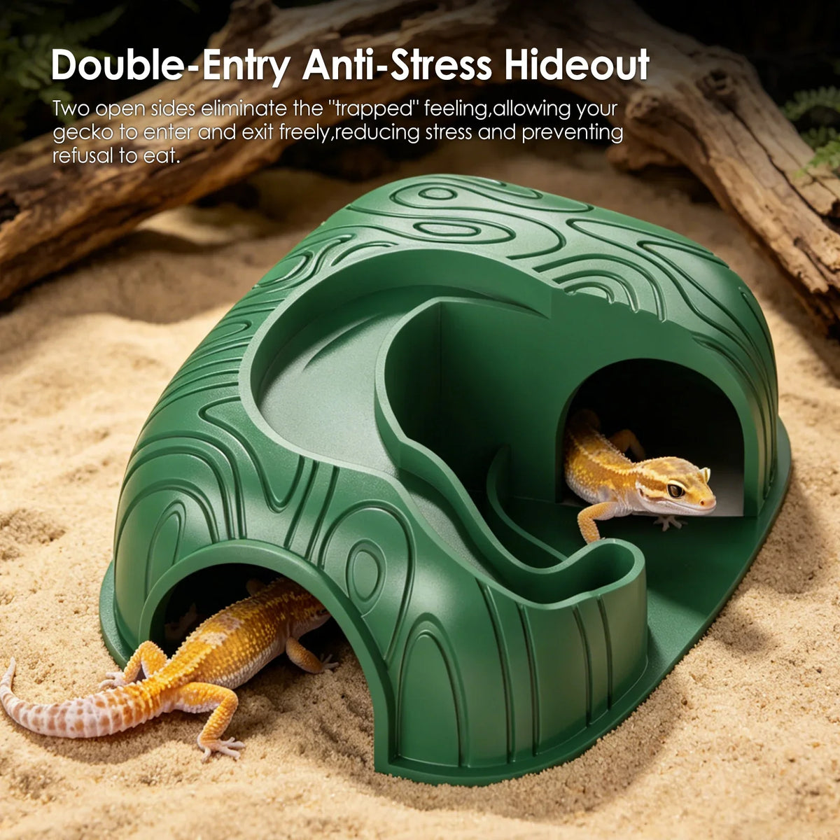 Gecko Hideout, Multifunctional Cave - - ProPawPet.com
