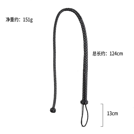124CM PU Leather Horse Riding Whip with - ProPawPet.com