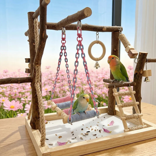 1PC Colorful Chain Link Parrot Swing Toy - ProPawPet.com