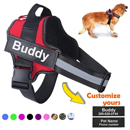 Personalized Dog Harness NO PULL Reflective - ProPawPet.com