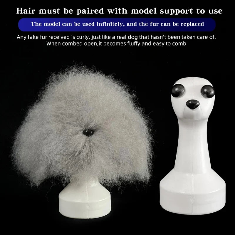 Teddy Pet Simulated Head Hair Fake Dog Head - ProPawPet.com