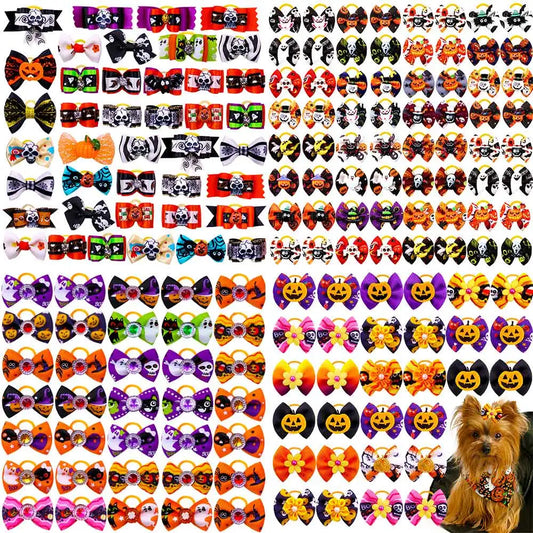 50/100PCS Fashion Dog Bows For Halloween - ProPawPet.com