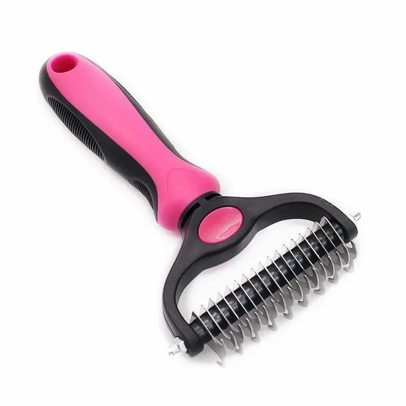 Professional Pet Deshedding Grooming Brush Dog Hair Remover Fur Knot