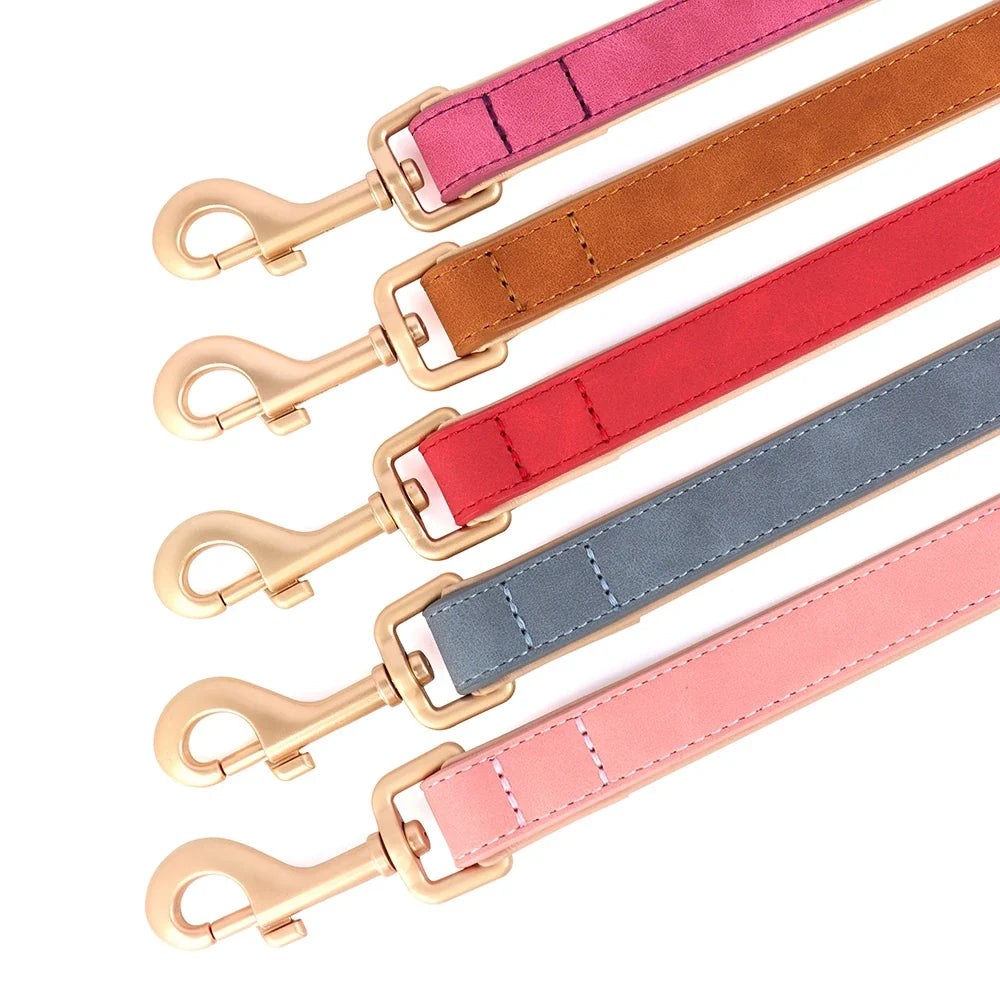 120cm Pet Dog Leash Soft PU Leather Padded - ProPawPet.com