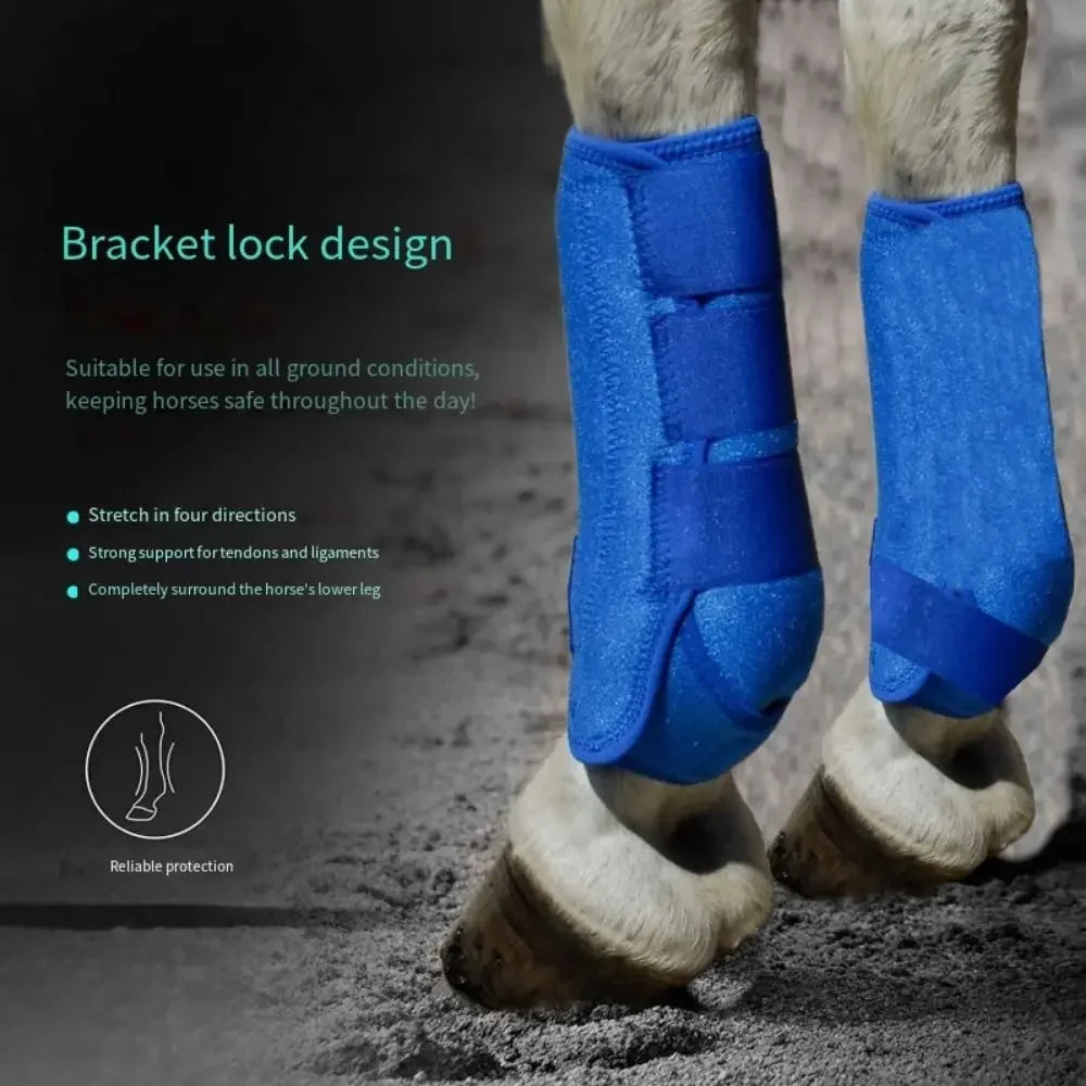 4x Horse Boots Leg Wraps Adjustable Support - ProPawPet.com
