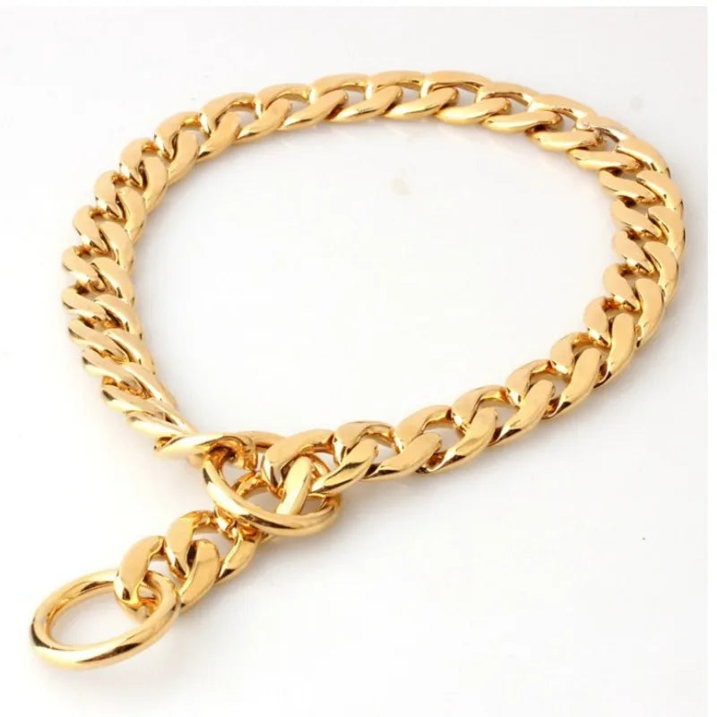 Luxury Dog Collar Gold Pet Necklace Dog - ProPawPet.com