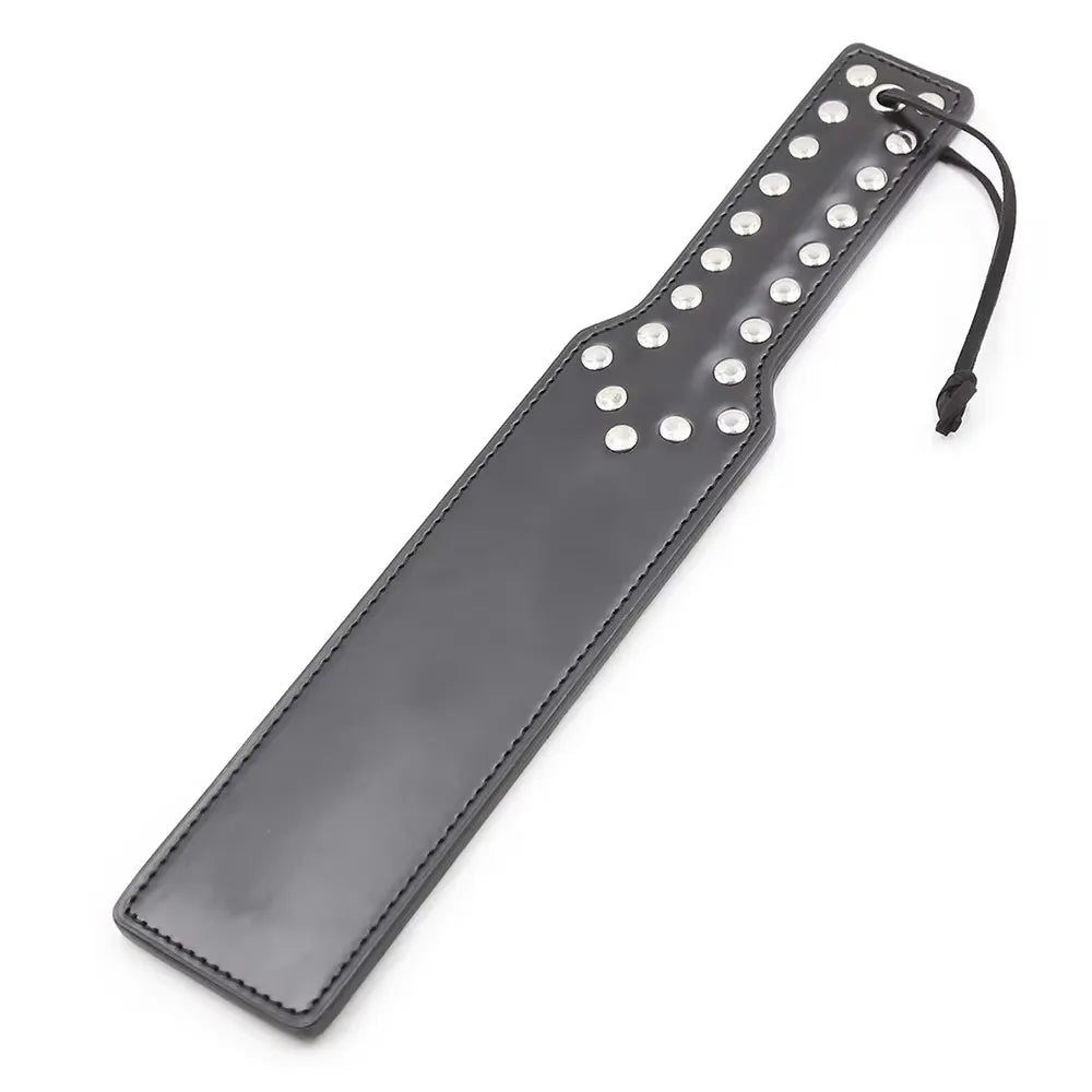 31.5cm Punk Rivet Spank Paddle Horse Whip - ProPawPet.com