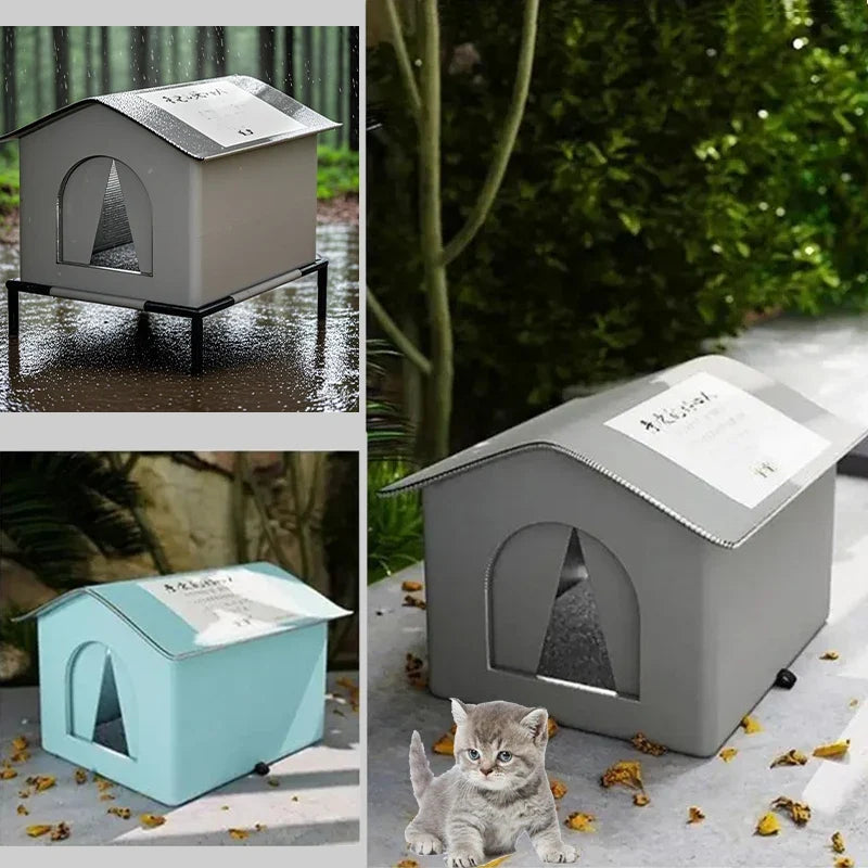 Four Seasons Cat House Outdoor Waterproof - ProPawPet.com