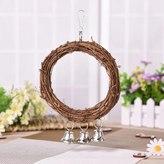 Bird Parrot Hanging Swing Globe with Bell - ProPawPet.com