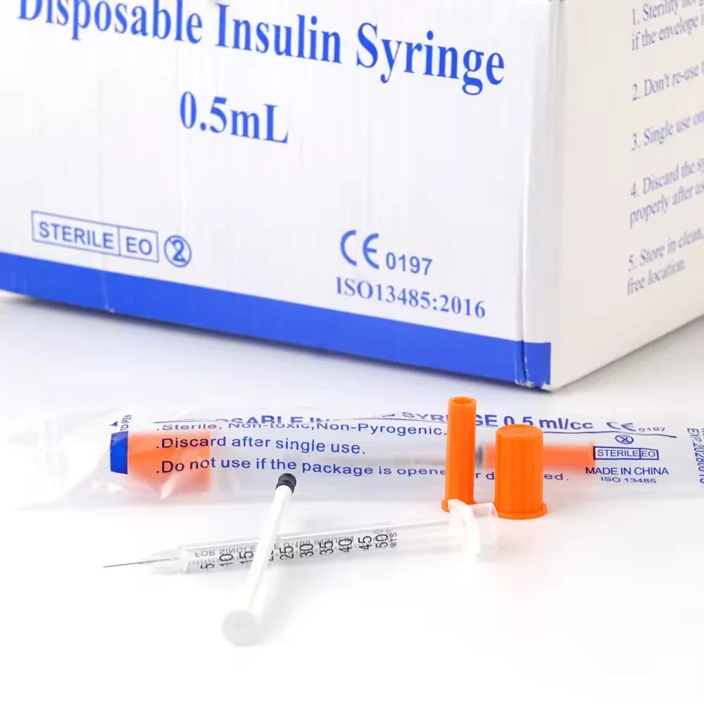 100pcs 0.5ml Sterile Disposable Insulin - ProPawPet.com