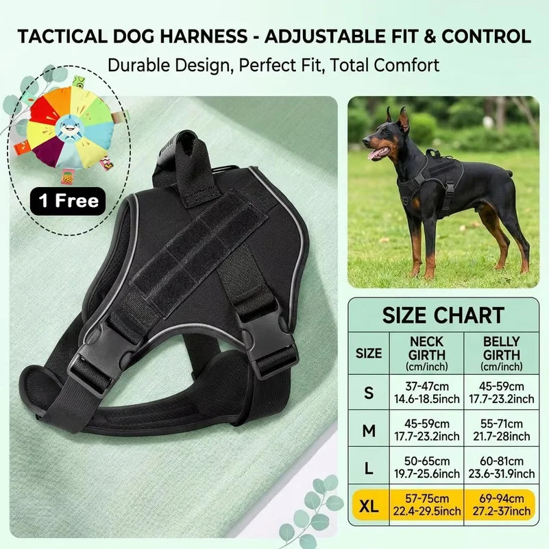 Tactical Dog Harness for Large Dogs No Pull - ProPawPet.com