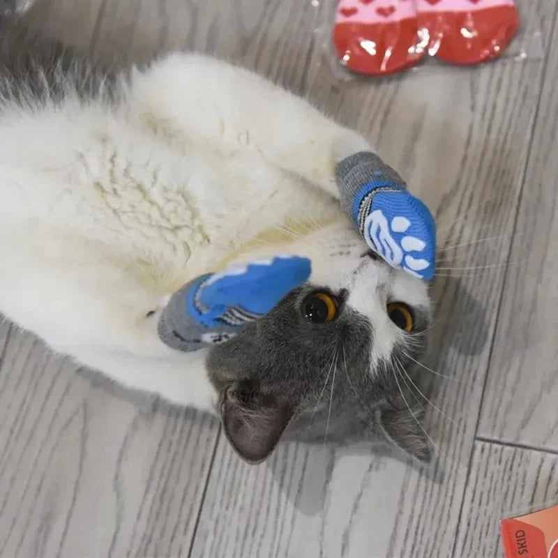 4Pcs Winter Pet Dog Socks Anti Slip Warm - ProPawPet.com