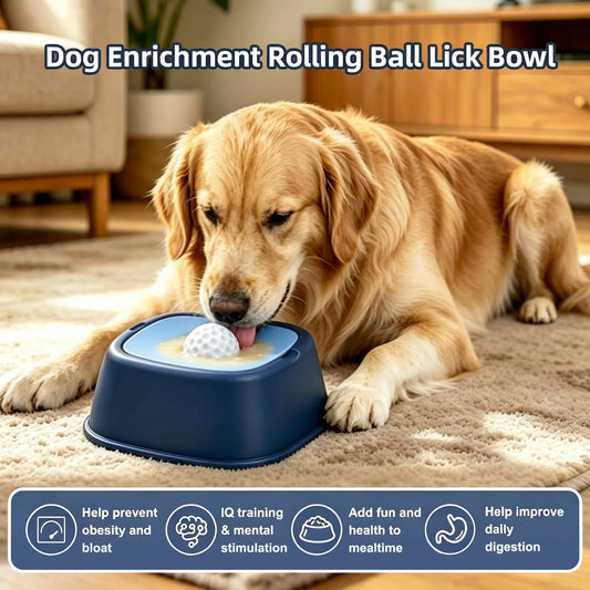 Rolling Ball Slow Feeder Dog Lick Bowl Anti - ProPawPet.com