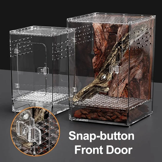 15x15x25cm Reptile Breeding Box Transparent - ProPawPet.com