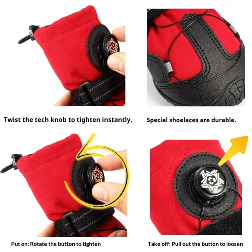 Non-Slip Heavy-duty Dog Boots with Rotating Dial for Med Large Anti – photo 3