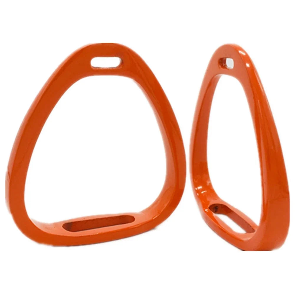 Aluminum Stirrups Golden Racing 10cm Orange Horse – 3 Colors